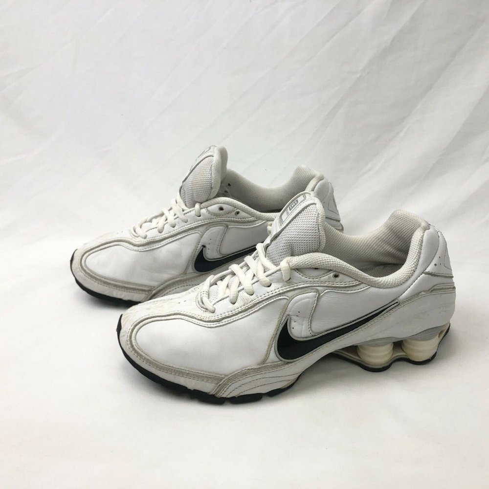 Nike Shox NZ Women's Size 8 White Black Running Shoes Design VTG 2006 VJ-1 EUC